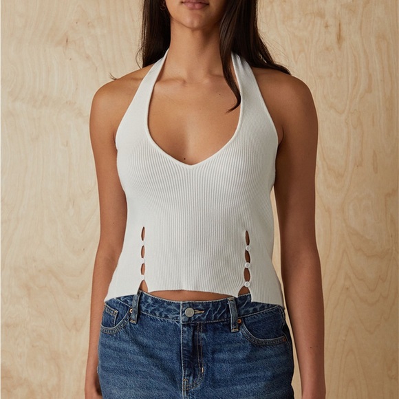 PacSun sweater Ribbed Button Tank - Picture 7 of 9